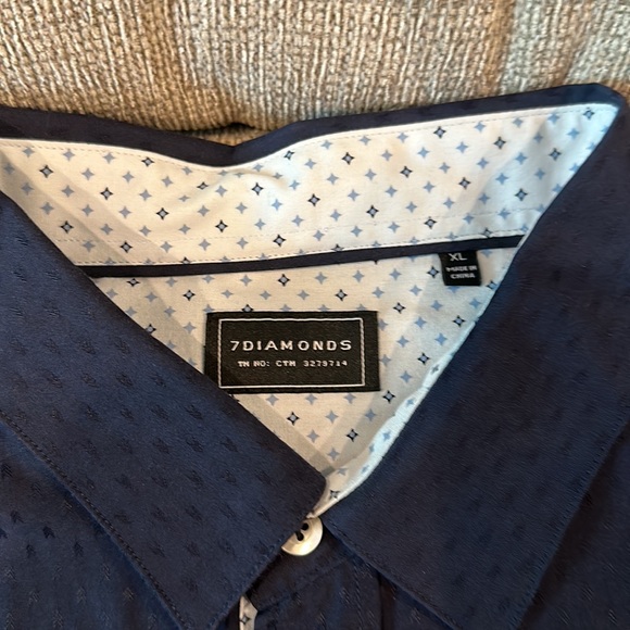 7 Diamonds Men’s Long Sleeve Shirt - Picture 3 of 4